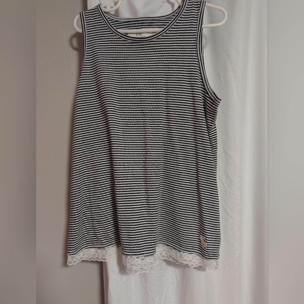 Abercrombie Kids Striped Lace bottom Tank